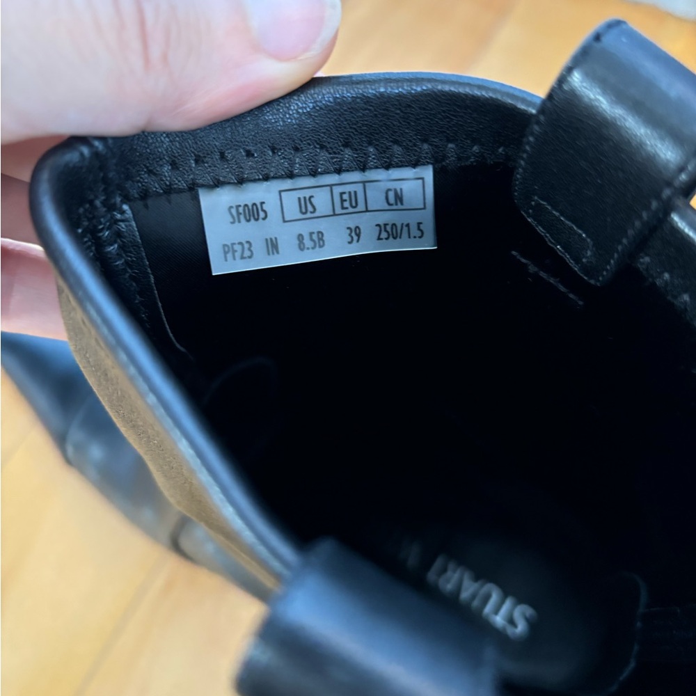Stuart Weitzman MAVERICK 75 BOOTIE size 8.5 black - Picture 7 of 9